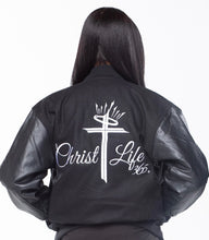 Load image into Gallery viewer, Ladies Christ Life Letterman Jacket