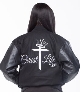 Ladies Christ Life Letterman Jacket