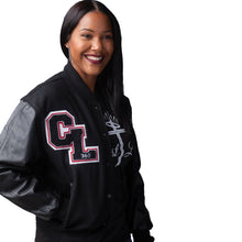 Load image into Gallery viewer, Ladies Christ Life Letterman Jacket
